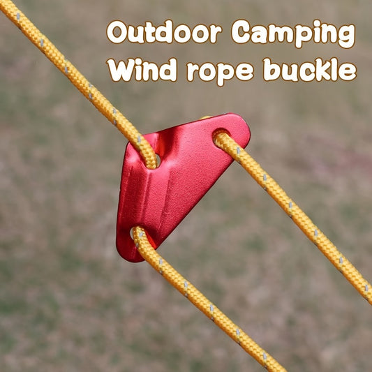 4pcs Aluminium Triangle Buckles Tent Canopy Windproof Rope Buckle