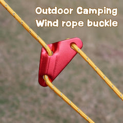 4pcs Aluminium Triangle Buckles Tent Canopy Windproof Rope Buckle