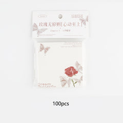 Romantic Sticky Notes - 100 Sheets