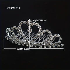Crystal Rhinestone Crown Tiara Birthday Wedding Hair Accessories