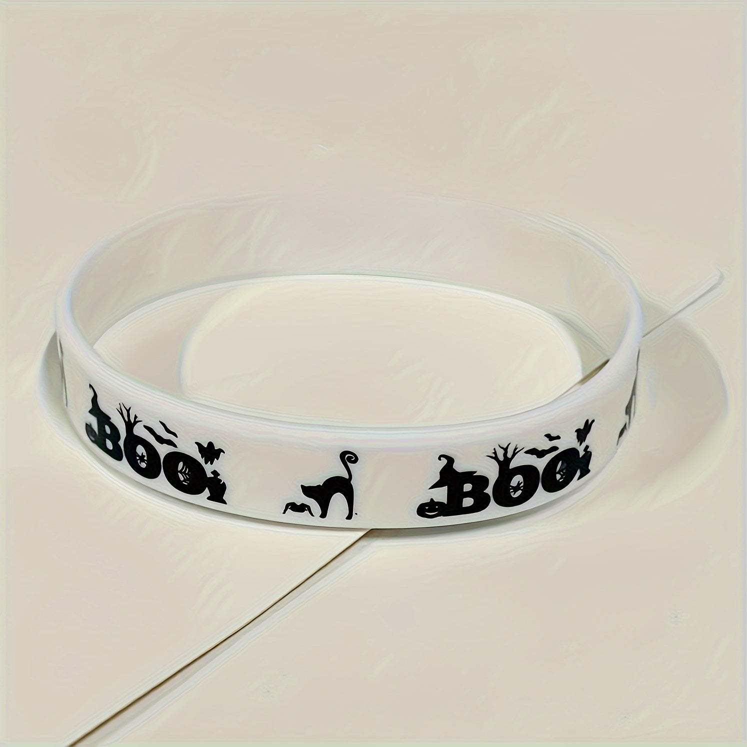 1 Pc Halloween Stretch Silicone Wristband Rubber Bracelet For Halloween Gift