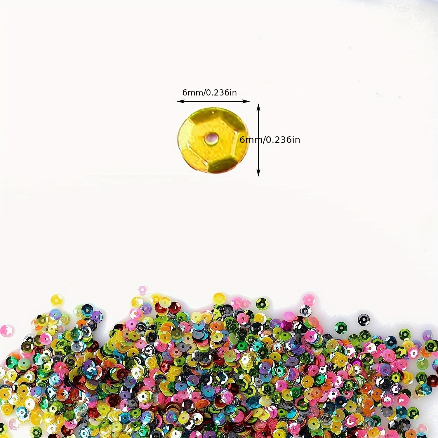 24pcs Colorful Loose Sequins Cups Set With Box For Crafts