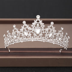 Baroque Rhinestones Crystal Tiaras Bride Wedding Crown