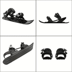 Mini Short Ski Skates For Snow Adjustable Winter Ski Shoes