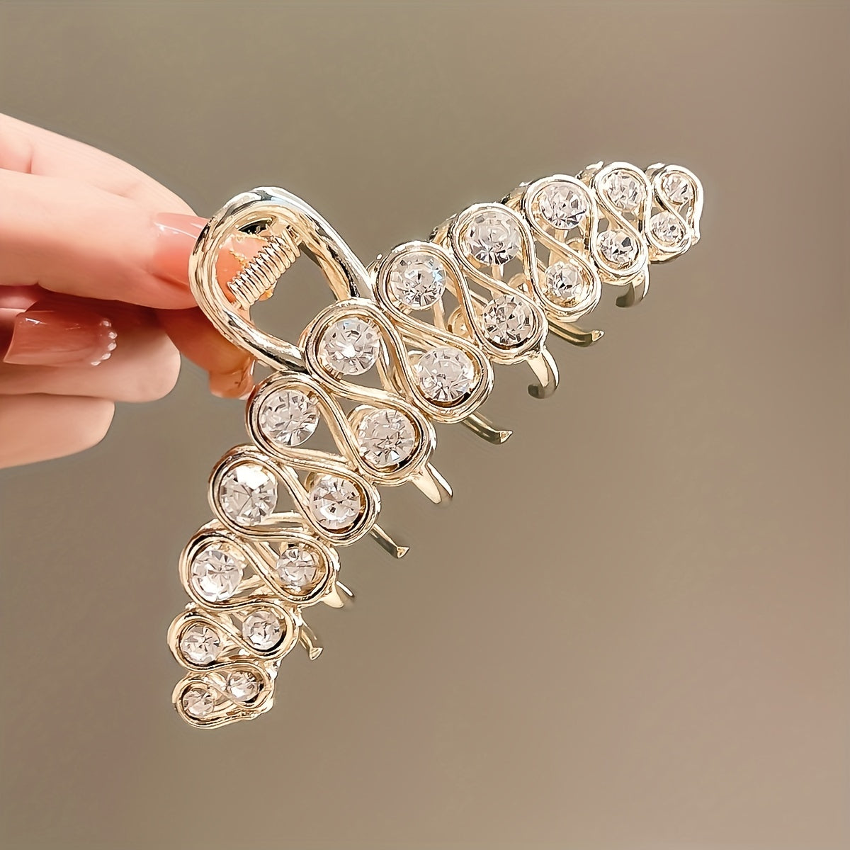 Faux Pearl Hair Claw Non-slip Ponytail Holder