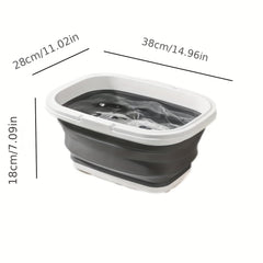 1pc Portable Folding Bucket Wash Tub Camping Beach Lawn