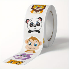 500pcs Cute Animal Stickers for Teachers, Red Flower Reward Stickers
