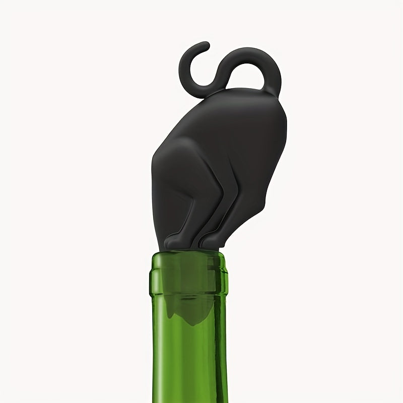 Cat Shape Wine Stopper Stainless Steel Red Wine Bottle Cork