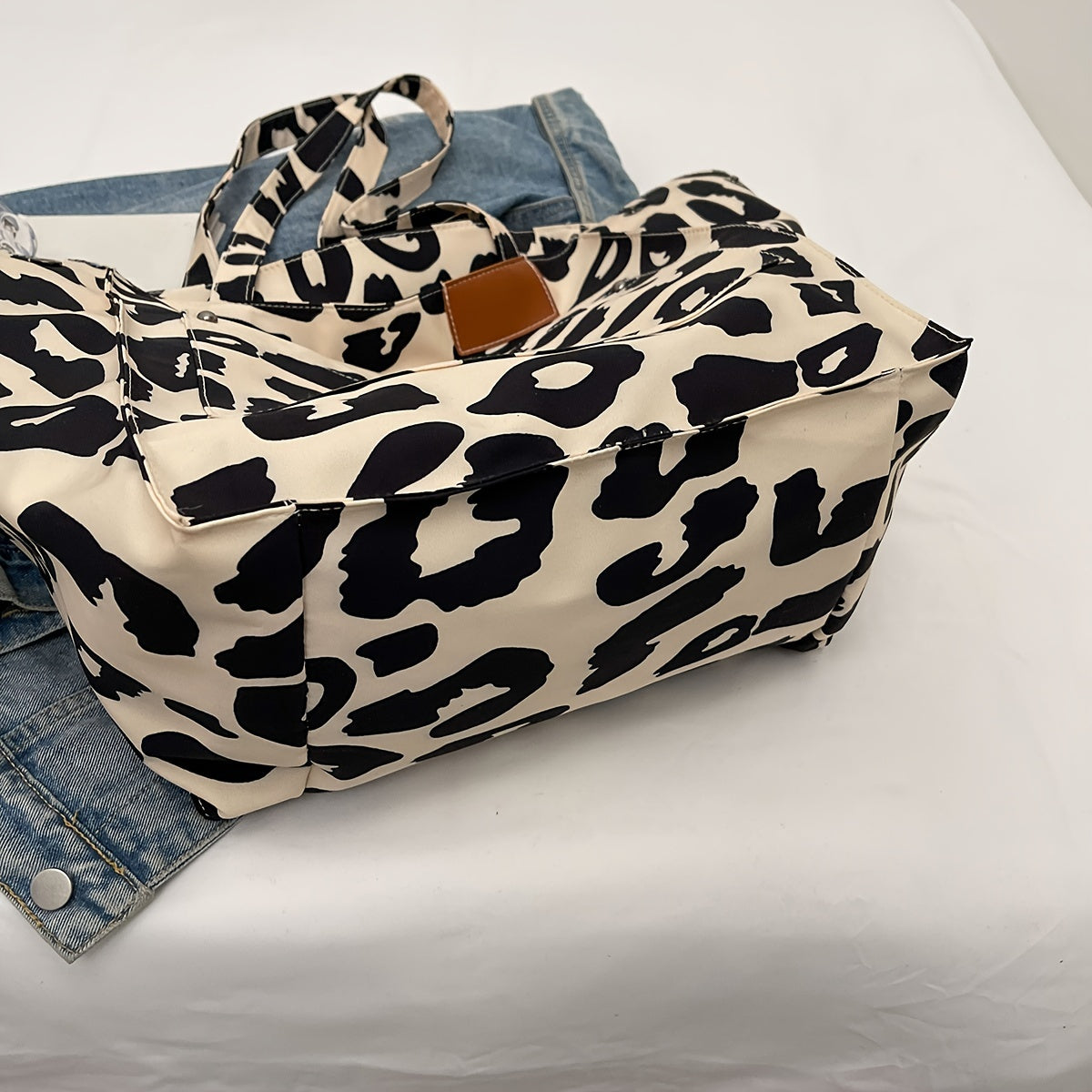 Leopard Tote Bag Large Capacity Shoulder Bag