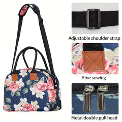 Women's 10L Lunch Bag Insulated Cooler Large Capacity Adjustable Strap