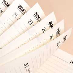Faux Leather Planner Calendar Organizer Monthly Schedule Weekly Date Book
