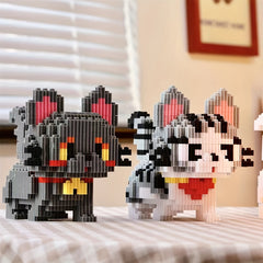 1000 PCS Cat Building Blocks Set DIY Puzzle Construction Toy