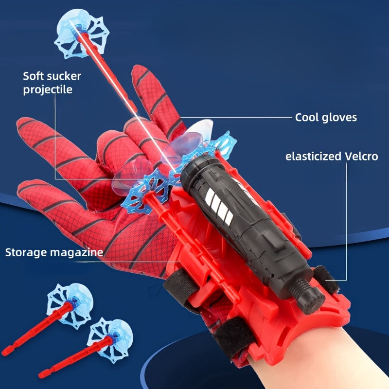 Spider Gloves & Web Launcher Hero Movie Set Gift
