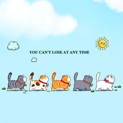 Cartoon Cat Stickers - Cars Motorcycles Water Bottles & More