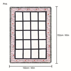 2 Pack 101 X 152 Blank Sublimation Throw Blankets For Heat Press Custom DIY