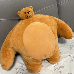 Cute Teddy Bear with Funny Head & Muscular Body - Birthday Gift