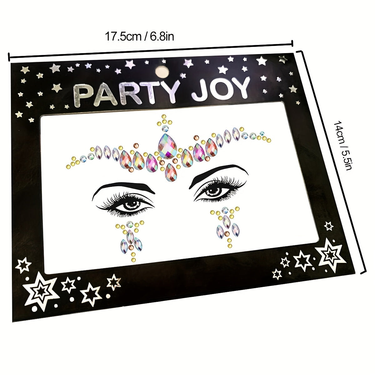 EYENICE Mermaid Face Jewels & Body Glitter Holographic Alien Costume