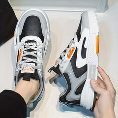 Men's Lace Up Skate Shoes Lightweight Non-slip Sneakers