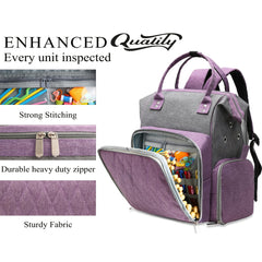 Knitting Bag Backpack Yarn Storage Organizer Tote Bag Holder Case