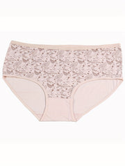 4 Pack Plus Size Boho Panties Set Women's Plus Paisley Print Underwear