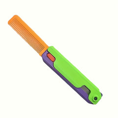 Butterfly Carrot Comb Toy 3D Printed Stress Relief Toy