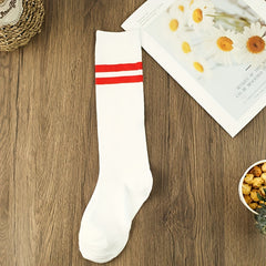 3 Pairs Striped Print Socks Women's Stockings