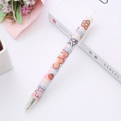 6pcs Bear 0.5mm Quick Dry Bullet Signature Pens for Students