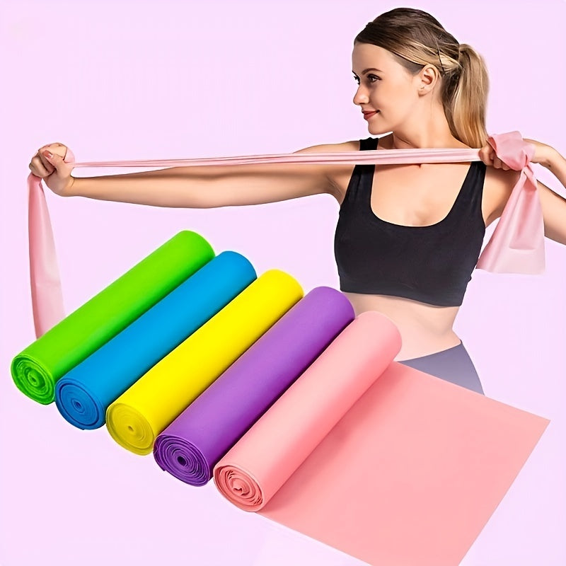 2pcs Yoga TPE Elastic Resistance Band for Therapy Pilates Fitness