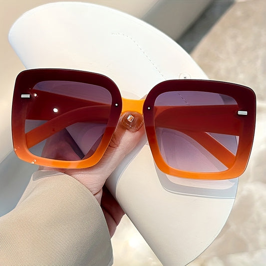 Large Square Sunglasses Gradient UV400 Sun Shades Driving Beach