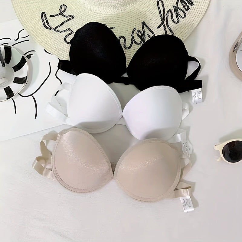 Strapless Push Up Bra Comfy Non slip Invisible Bra Women's Lingerie