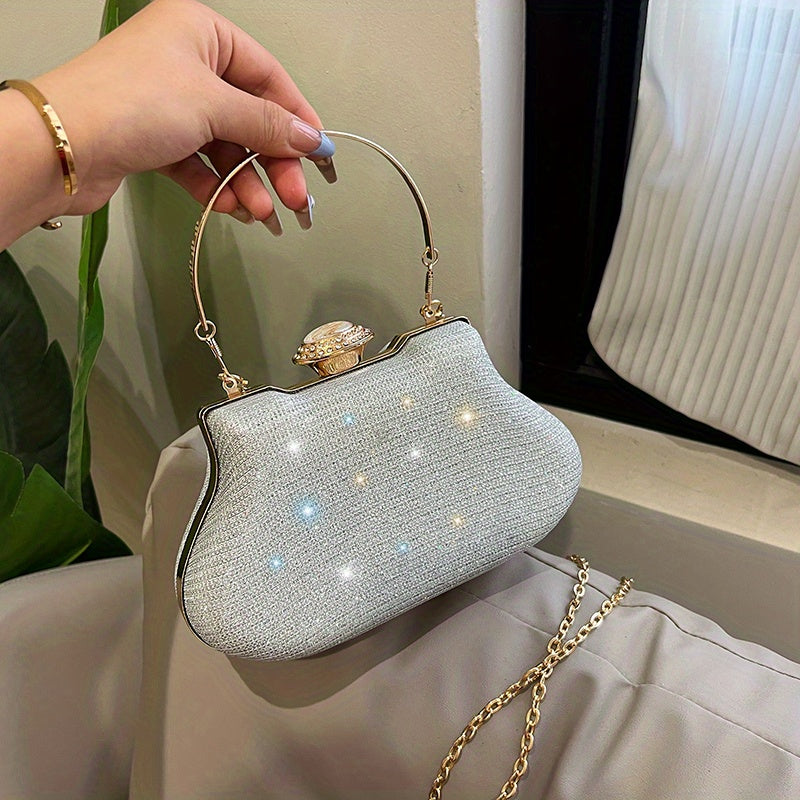 Rhinestone Evening Clutch Bag Formal Banquet Handbag Glitter