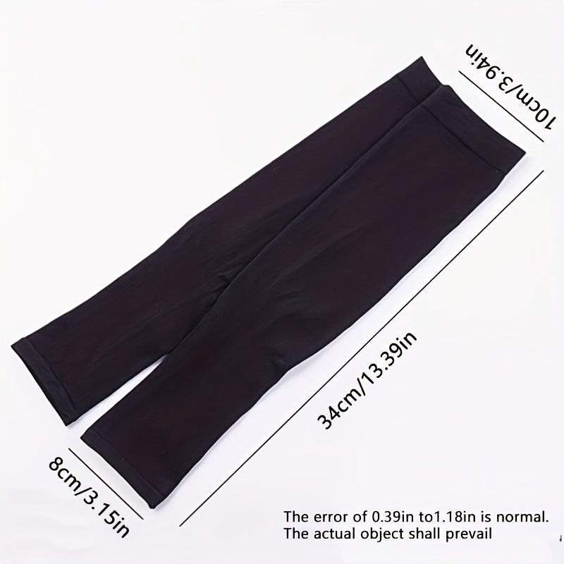Elastic Long Sleeves Breathable Cycling Gloves Unisex Thin Ice Silk Gloves