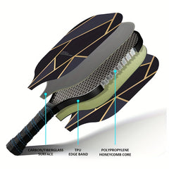 HAITIME Carbon Fiber Paddle Set with Balls, Tapes & Bag