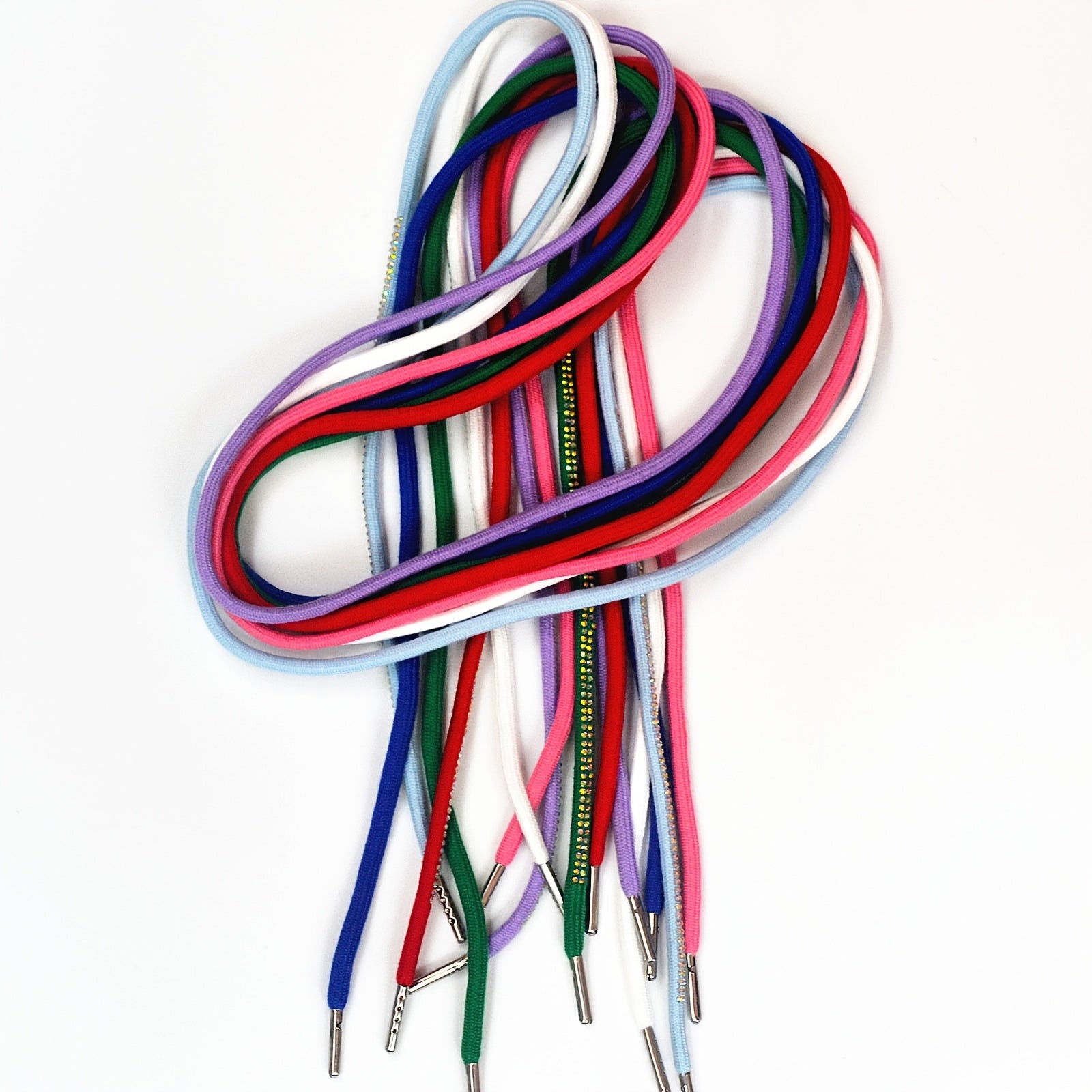 Crystal Embroidered Rope Hoodie Drawstring DIY Accessory
