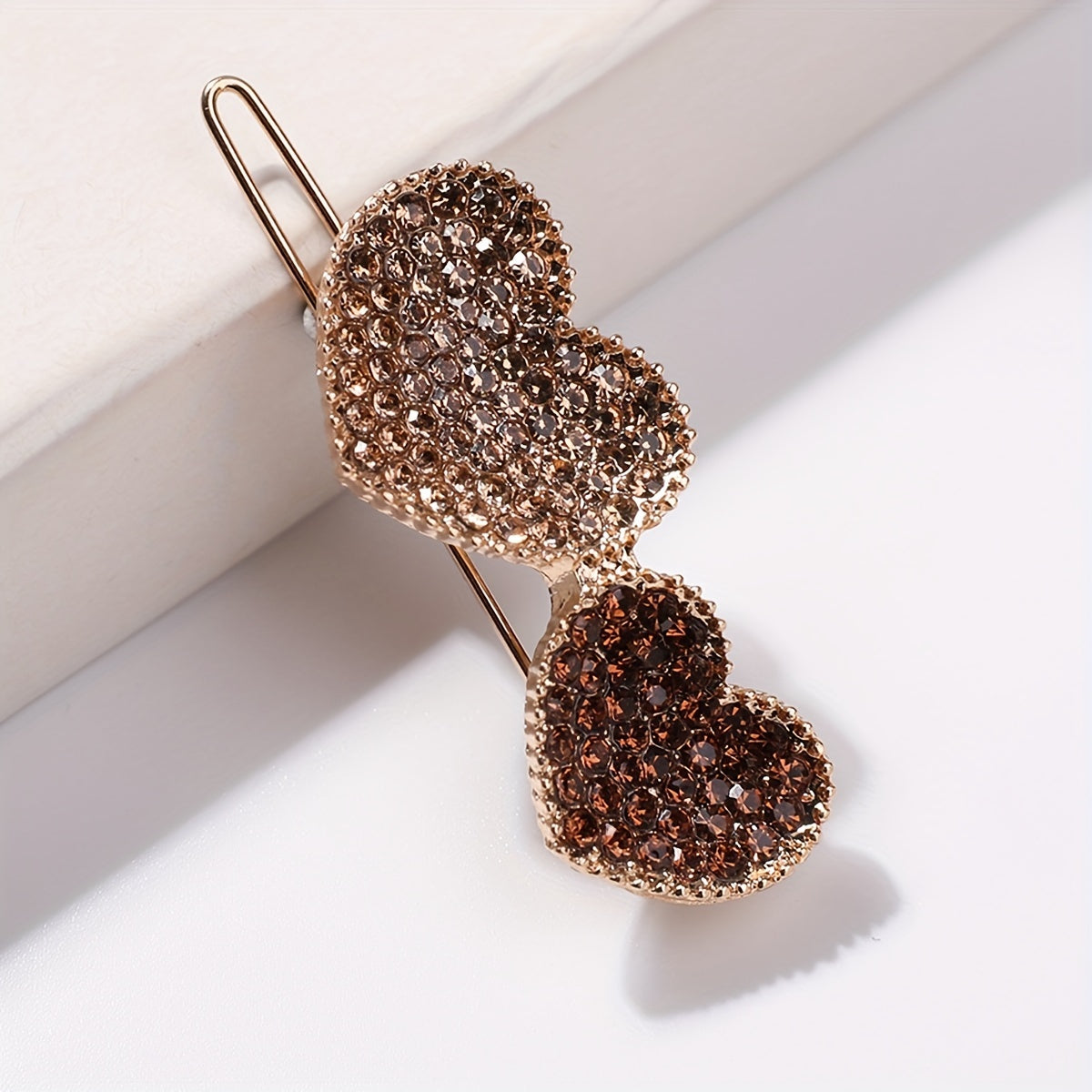 Rhinestone Heart Hair Clip Side Clip Hair Accessories