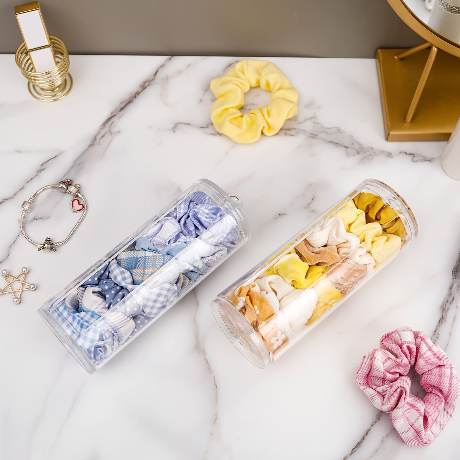 Acrylic Scrunchie Holder Stand Clear Scrunchy Display Organizer