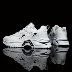 Men's Chunky Lace-Up Sneakers Athletic Shoes