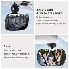 Baby Car Mirror Wide Angle Convex Mirror for Infant Toddler Child Backseat