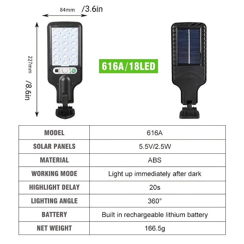 LED Solar Street Lights Waterproof Dusk to Dawn