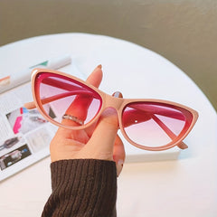 Cat Eye Small Frame Sunglasses For Women Hip Hop Funny Photo Glasses