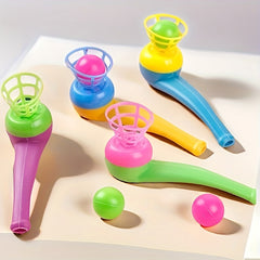 20pcs Floating Blow Balls Interactive Tube Toys Assorted Colors