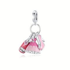 Silvery Beer Bucket Champagne Cup Beads for Snake Pattern Bracelets