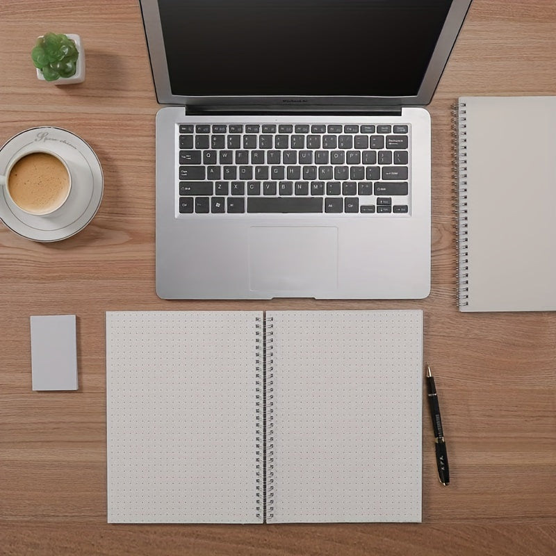 Dot Matrix Grid Notebook - Spiral Bound