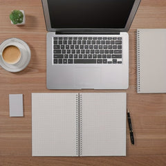 Dot Matrix Grid Notebook - Spiral Bound