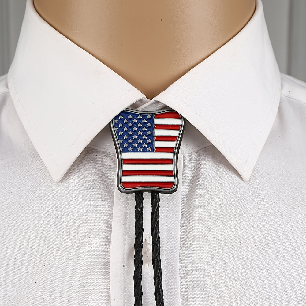Metal Necktie Necklace Flag Unique Casual Electroplating