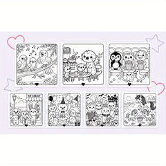 Deluxe Friends Coloring Book 20 x 20 Thick Paper Stress Relief Art