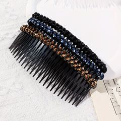 3pcs Crystal Rhinestone Hair Side Comb Set Braided Updo Hair Accessories
