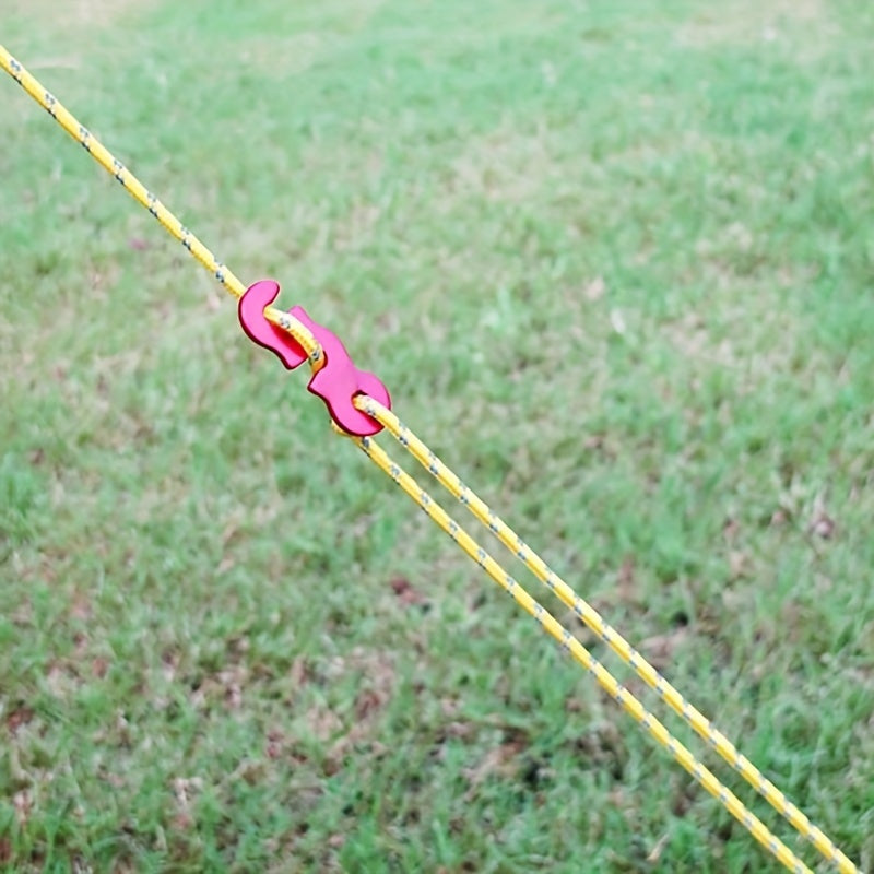 4pcs Reflective Wind Rope with Buckle for Camping