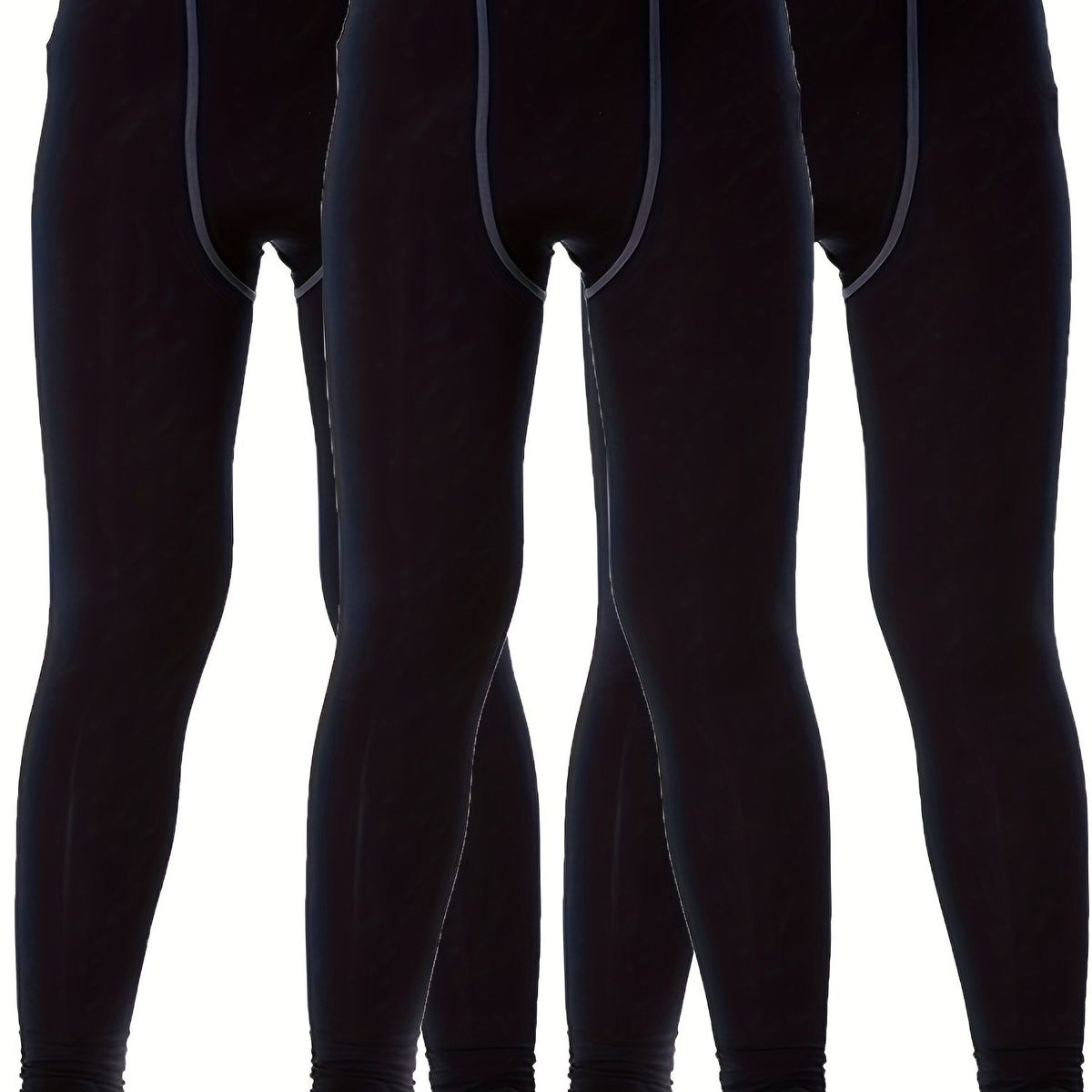 3pcs Boy's Compression Sports Leggings Slim Fit Pants Quick drying