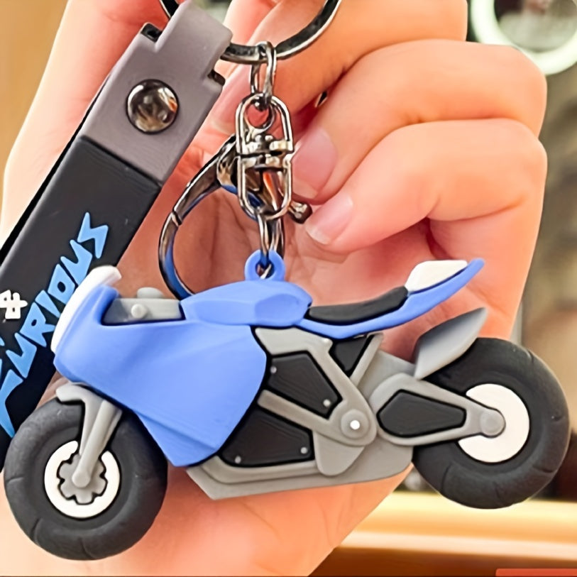 Cool Motorcycle Keychain Bag Charm Pendant Ornament